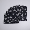 Набір махрових рушників Сердечки 40х60 см 10шт 300г/м2 GM Textile (Чорний)