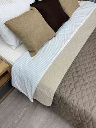 Покривало двостороннє Decorator Microfiber ромб 140х215 см капучино з бежевим (85-003) Київ