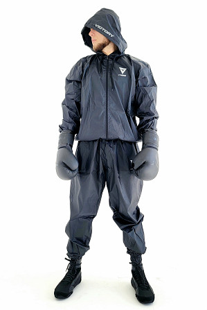 Костюм для схуднення з капюшоном V`Noks Scath Grey L/XL Кам'янське - фото 3