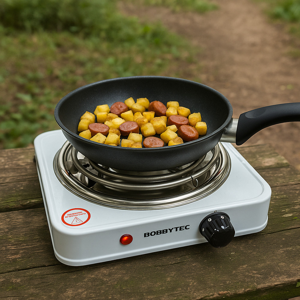 Настільна електроплита на одну конфорку 1000Вт,HP-01S SBR Київ - фото 2