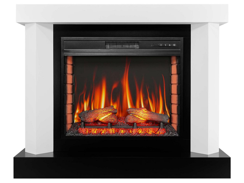 Камінокомплект ArtiFlame Yukon AF28S білий з обігрівом і звуком горіння вогню Львів - фото 2