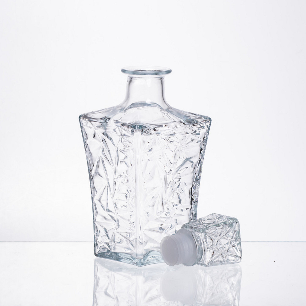 Графин з 6 стаканами з прозорого скла для напоїв Київ - фото 6