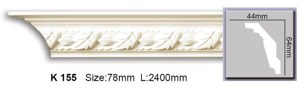 Карниз с орнаментом полиуретановый Harmony K 155 Flexi Днепр - изображение 1