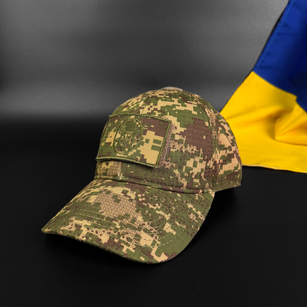 Кепка бейсболка ріп-стоп Спрощена с велкро Хижак піксель G-0822 тактична Запоріжжя - фото 7