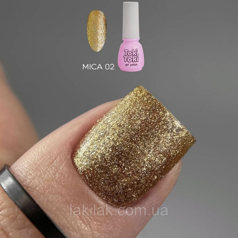 Гель-лак Toki-Toki Mica 02 (жовте золото) 5мл Херсон - изображение 1