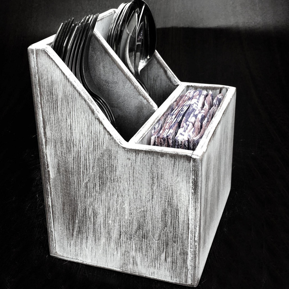 Підставка для столових приладів "Сенапе" шеббі Миколаїв - фото 1