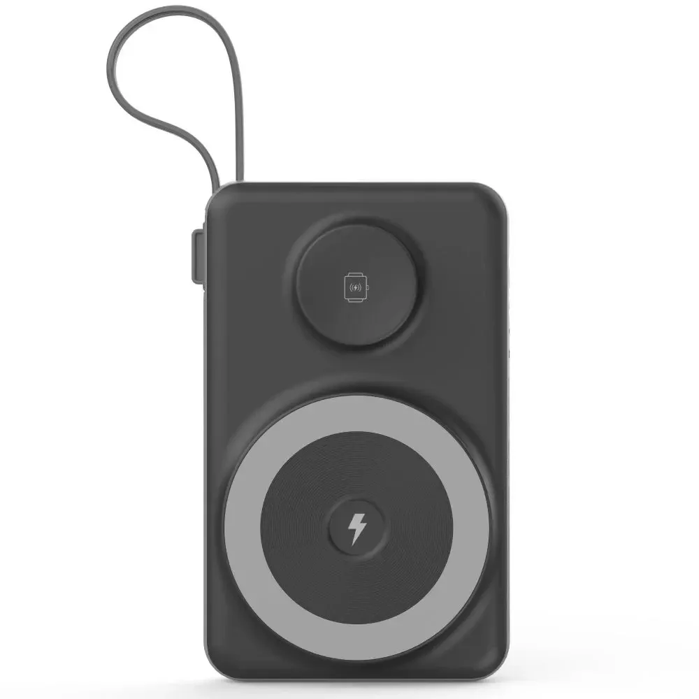 Повербанк 10000mAh Choetech B695 Black QC3.0 PD3.0 бездротова зарядка смартфонів та Apple Watch (43-00131) Київ - фото 2