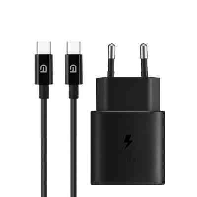 Зарядное устройство Armorstandart AR-TA800 25W USB-C + cable USB-C to USB-C black (ARM77720) Винница