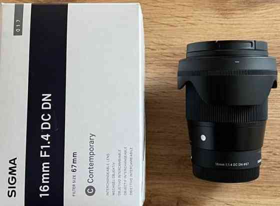 Объектив SIGMA 16mm. F1.4 DC DN Sony E-mount (00-85126 - 40265 -5) Киев