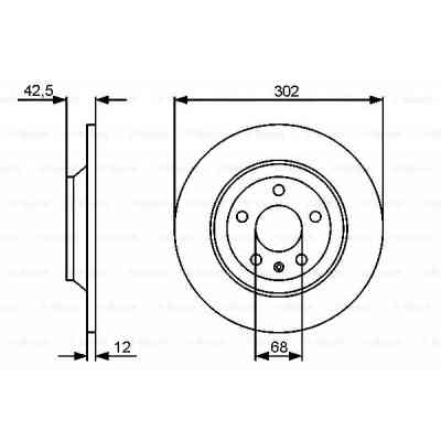 Гальмівний диск Bosch 0 986 479 458 Вінниця