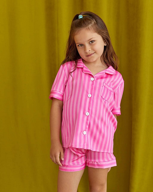 Дитяча піжамка із сатину шорти з сорочкою р 122-128 Харків - фото 5