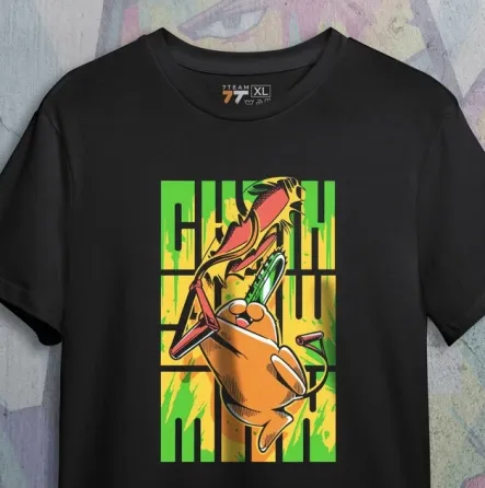 Футболка для подростка мальчика с принтом Человек Бензопила Почита Размер 160 Anime10003 Днепр