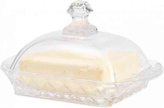 Масленка Грация Стеклянная 9,5*10*16 см Винница