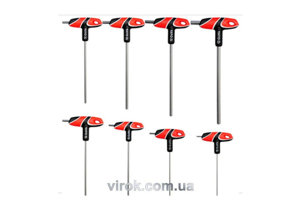 Ключі шестигранні YATO : тип "T", двосторонні, Набір 8 шт. [12/24] Одеса - фото 1