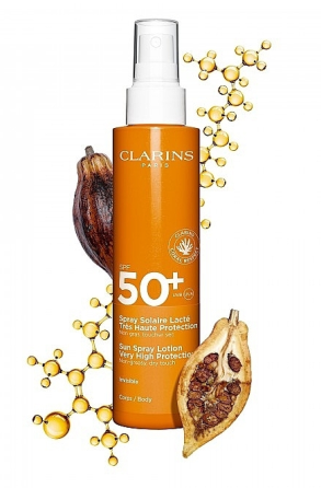 Сонцезахисний лосьйон для тіла Clarins Sun Spray Lotion Very High Protection SPF 50 150ml Слов'янськ