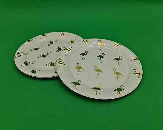 Тарелки бумажные одноразовые детские 