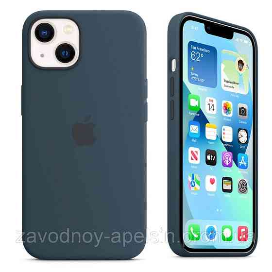 IPhone 13 Чехол оригинальный Silicone Case (Abyss Blue) Одесса