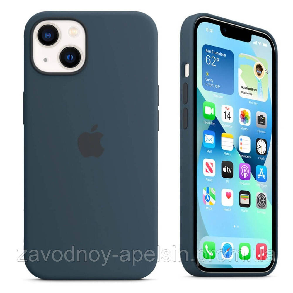 IPhone 13 Чехол оригинальный Silicone Case (Abyss Blue) Одесса - изображение 1