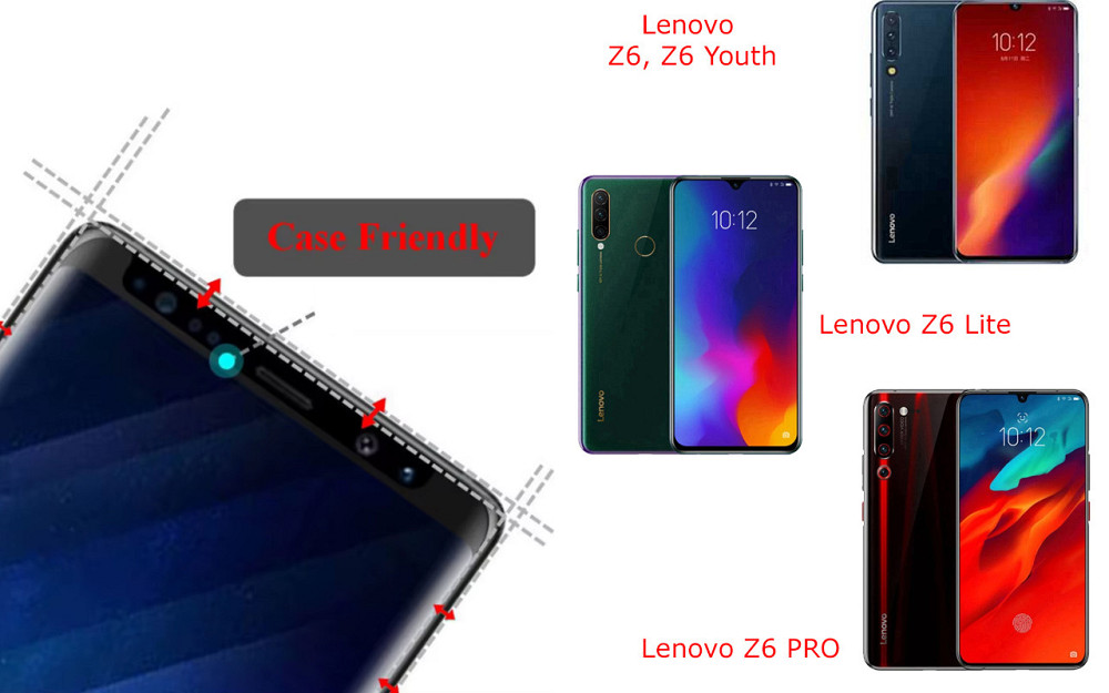 Захисне скло HyperGlass Pro для Lenovo Z6, Z6 Lite, Z6 PRO, Z6 Youth – максимальна чутливість та захист Київ - фото 4