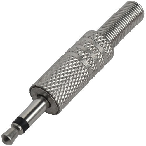 Штекер 3,5 мм моно , корпус металевий, з пружиною Полтава - фото 1