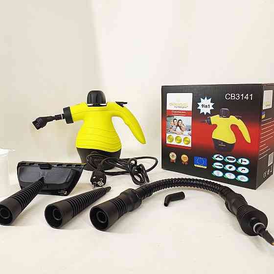 Компактна праска-відпарювач для одягу, Дорожня парова праска, Ручний універсальний пароочисник HY-13 Львів