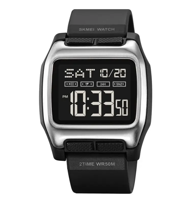 Часы мужские спортивные наручные Skmei 2193 (Серебристый) Винница - изображение 1