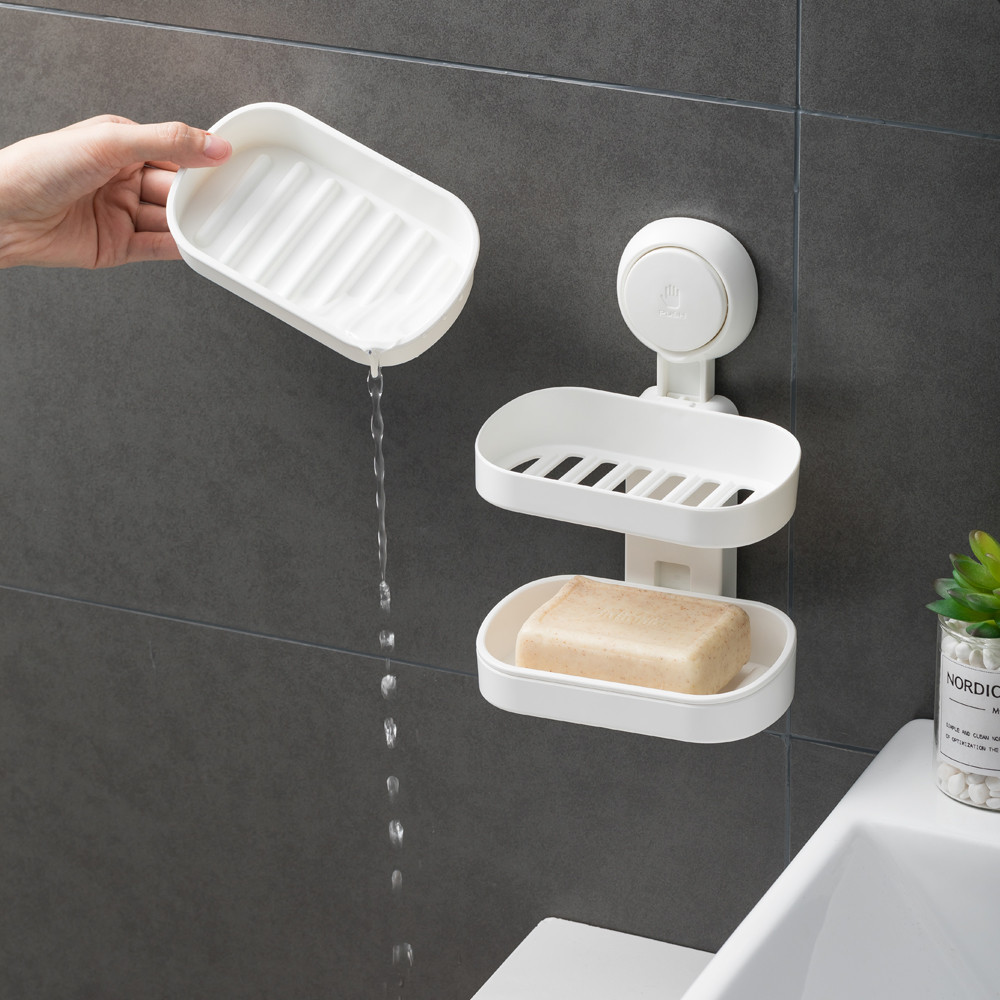 AQUATICA Мыльница на вакуумной присоске двойная s42 142×111×201мм AQUATICA (9784290) Киев - изображение 4