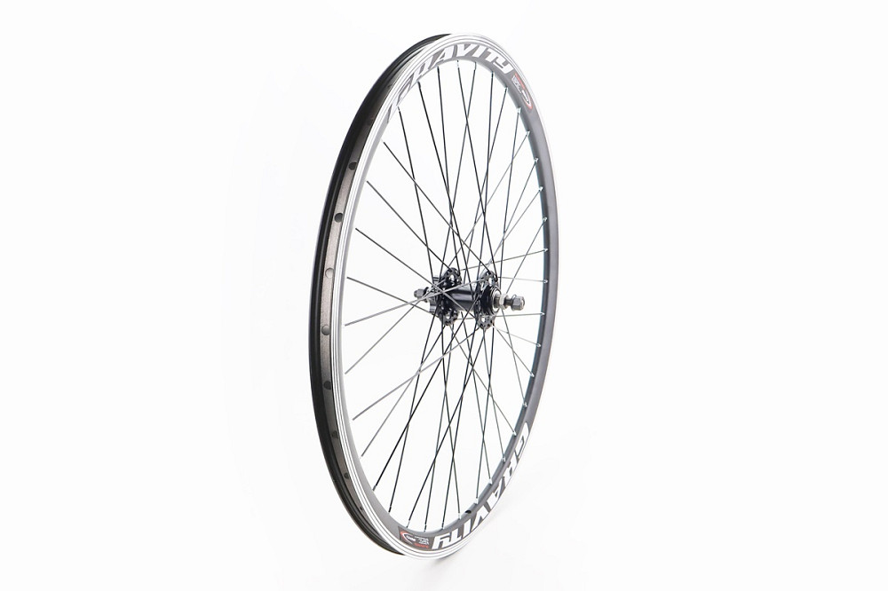 Колесо 27,5" переднє Disk-brake, обід та втулка 14Gx36H алюмінієві, кріпл. гайка, "GRAVITY" Бершадь - изображение 1