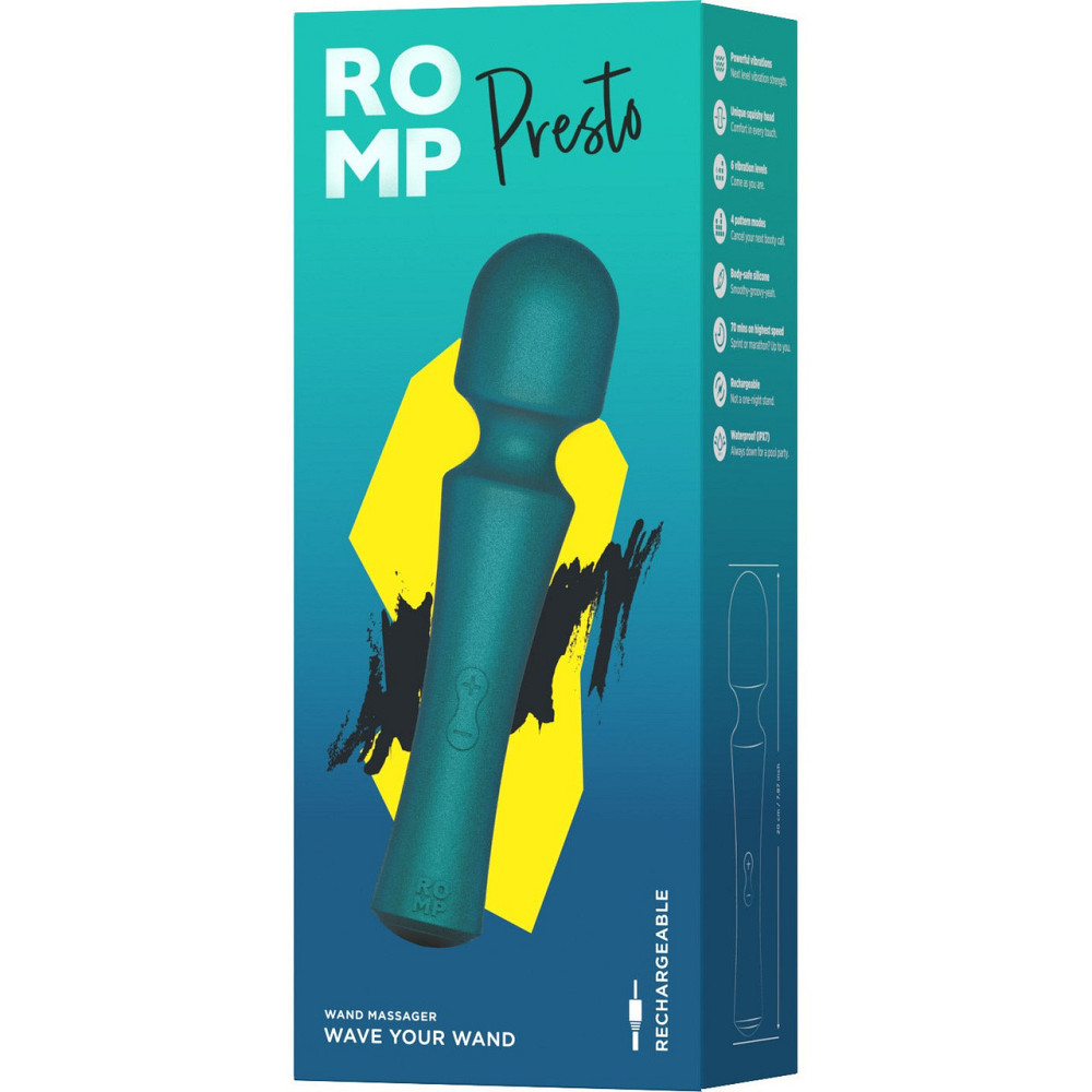 Массажер-микрофон универсальный ROMP Presto в металлическом корпусе, зеленый Sex Aura Киев - изображение 8