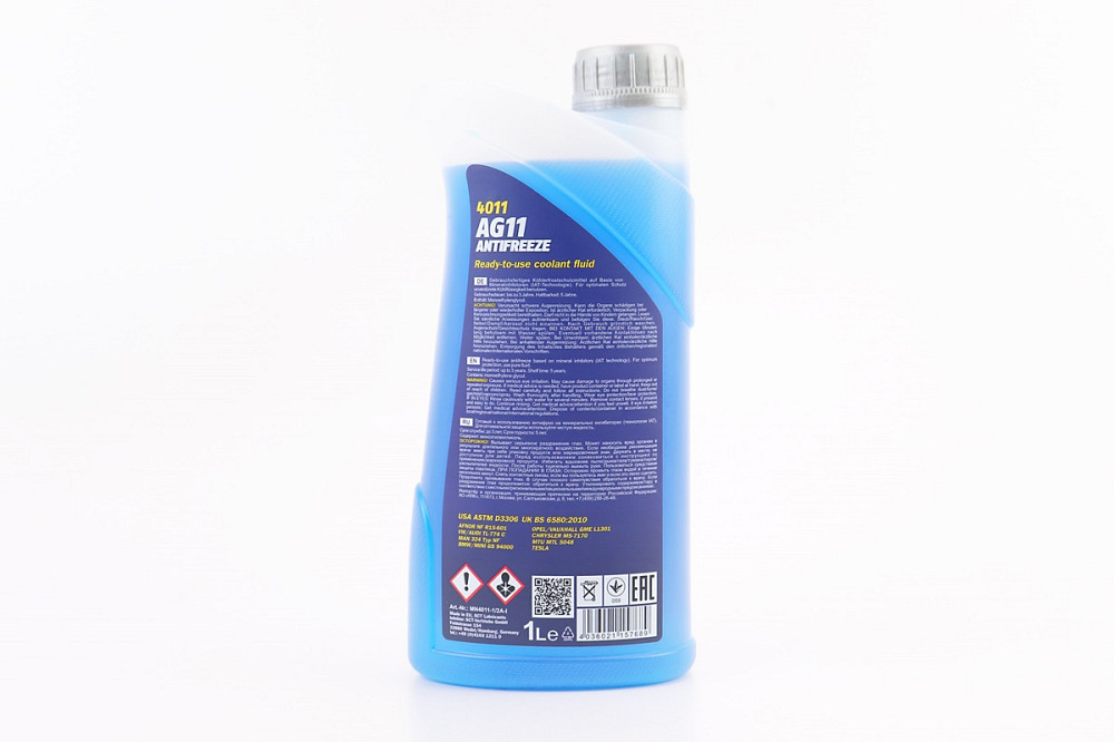 Рідина охолоджуюча -40°C "АНТИФРИЗ АG11", блакитна 1L Киев - изображение 2