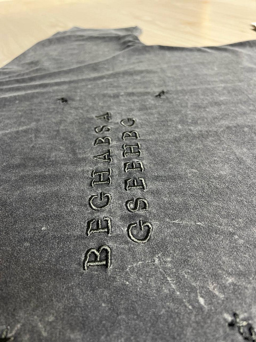 Футболка женская A-N 26028 тай-дай оверсайз с вышивкой, серый, one size Киев - изображение 20