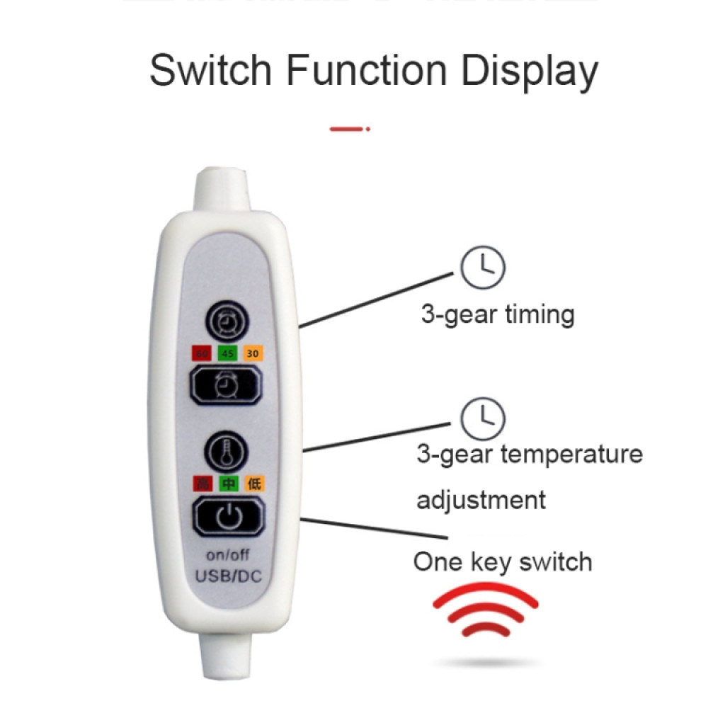 Usb подушка с подогревом на стуло или кресло в автомобиль 3 режима 45см с таймером отключения Винница - изображение 5