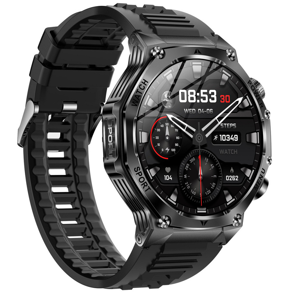 Розумний смарт-годинник Smart Surf X Pro Black Rubber (2 ремінці) Чорний Київ - фото 4