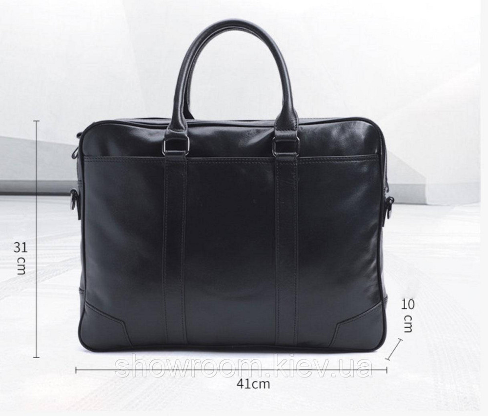 Мужская деловая кожаная сумка для ноутбука Leather Collection (5035) Киев - изображение 3