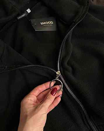 Женский теплый комбинезон на молнии с капюшоном из двухстороннего флиса Черный, 46/48 Одесса