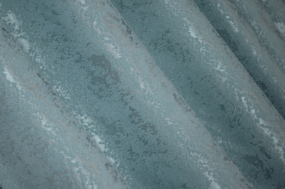 Комплект готовых штор VR-Textil Лен мрамор Pavliani № 1371ш Темно-голубой 150х270 см 2 шт (33-0232) Киев - изображение 6