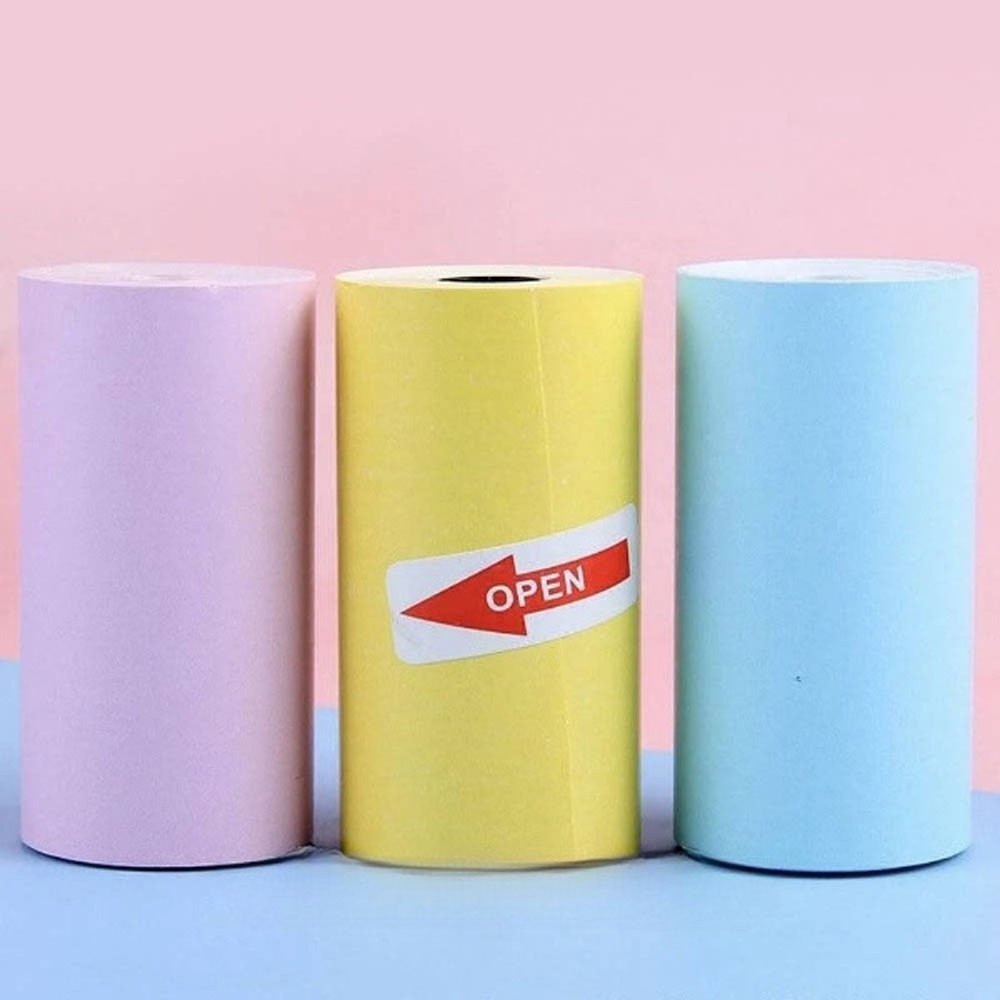 3 шт Папір для міні принтера кольоровий, 57х25мм / Набір паперу для термопринтера / Кольоровий термопапір Київ - фото 9