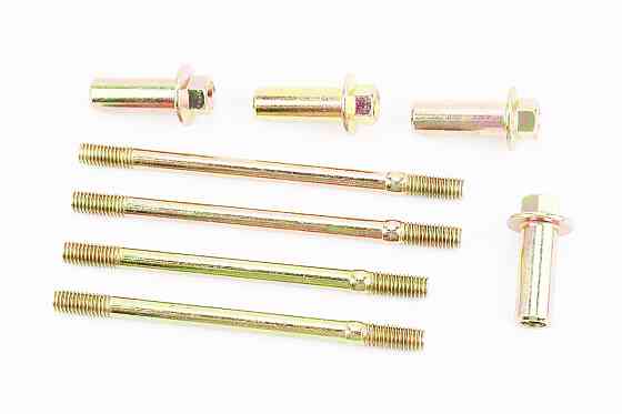 Шпилька циліндра d8мм, к-кт 4шт (2шт-120м, 2шт-128мм) + гайки Київ