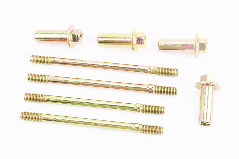 Шпилька циліндра d8мм, к-кт 4шт (2шт-120м, 2шт-128мм) + гайки Київ - фото 1