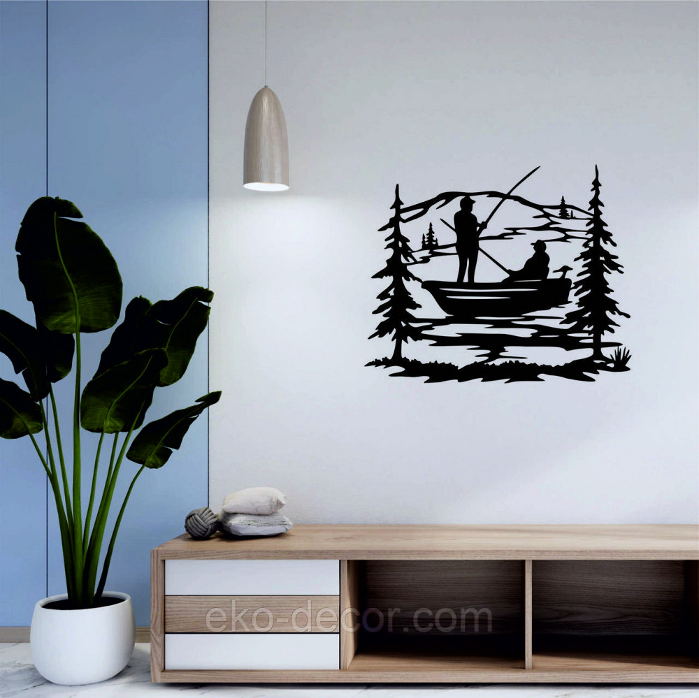 Декоративне настінне Панно «Рибалка», Декор на стіну Київ - фото 1