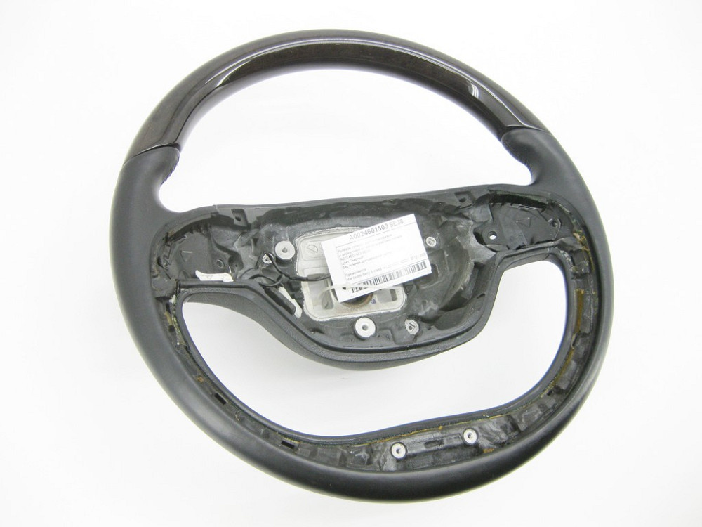 Mercedes-Benz  A0024601503 9E38 Рульове колесо - кермо чорне з підігрівом та дерев'яною вставкою S-Class W222 Одеса - фото 3