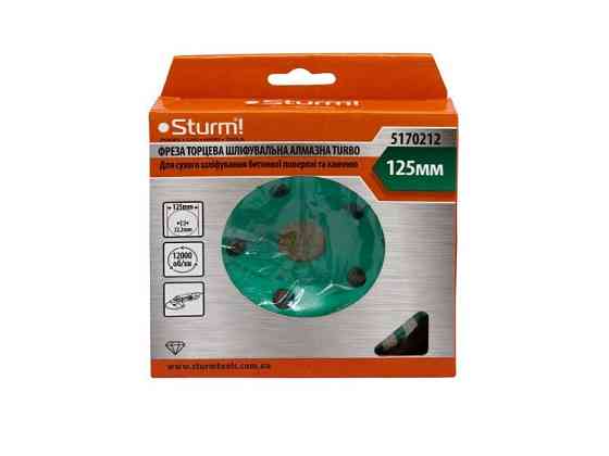 Фреза торцевая шлифовальная алмазная Turbo (125x22,2 мм) Sturm 5170212 (читать описание) Ровно
