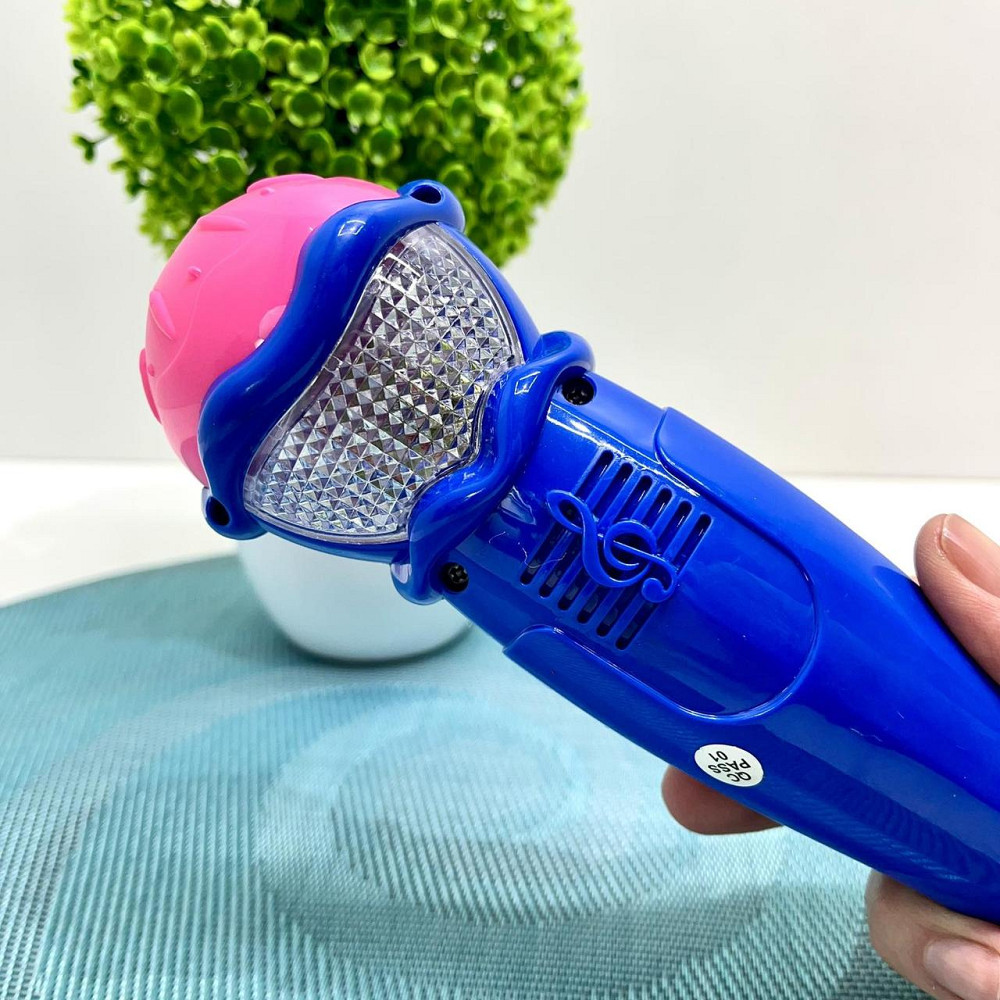 Мікрофон Limo Toy музичний дитячий 19см Синій (7043 UA) Чернігів - фото 3