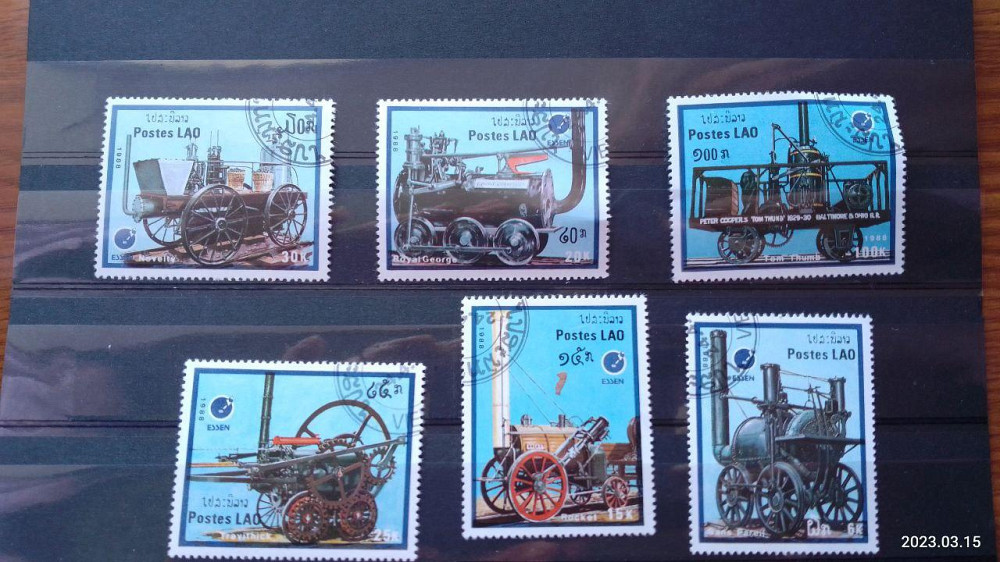 Марки. Серія. Лаос. (Гаш.) Полтава - фото 1