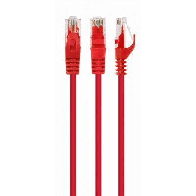 Патч-корд 1.5м UTP cat 6 CCA red Cablexpert (PP6U-1.5M/R) Винница - изображение 1