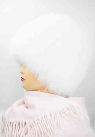 Шапка хутряна жіноча сніп Анастасія Білий Харків