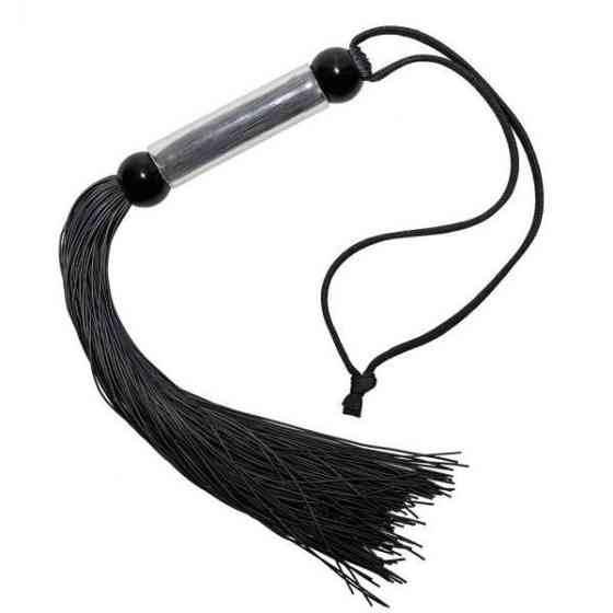Кнут черный, прозрачная ручка FLOGGER, 28 см Sex Aura Киев