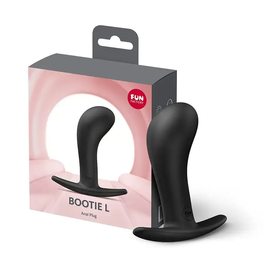 Анальна пробка Fun Factory BOOTIE L Black, діаметр 3,8 см, тонкий обмежувач Львів - фото 6