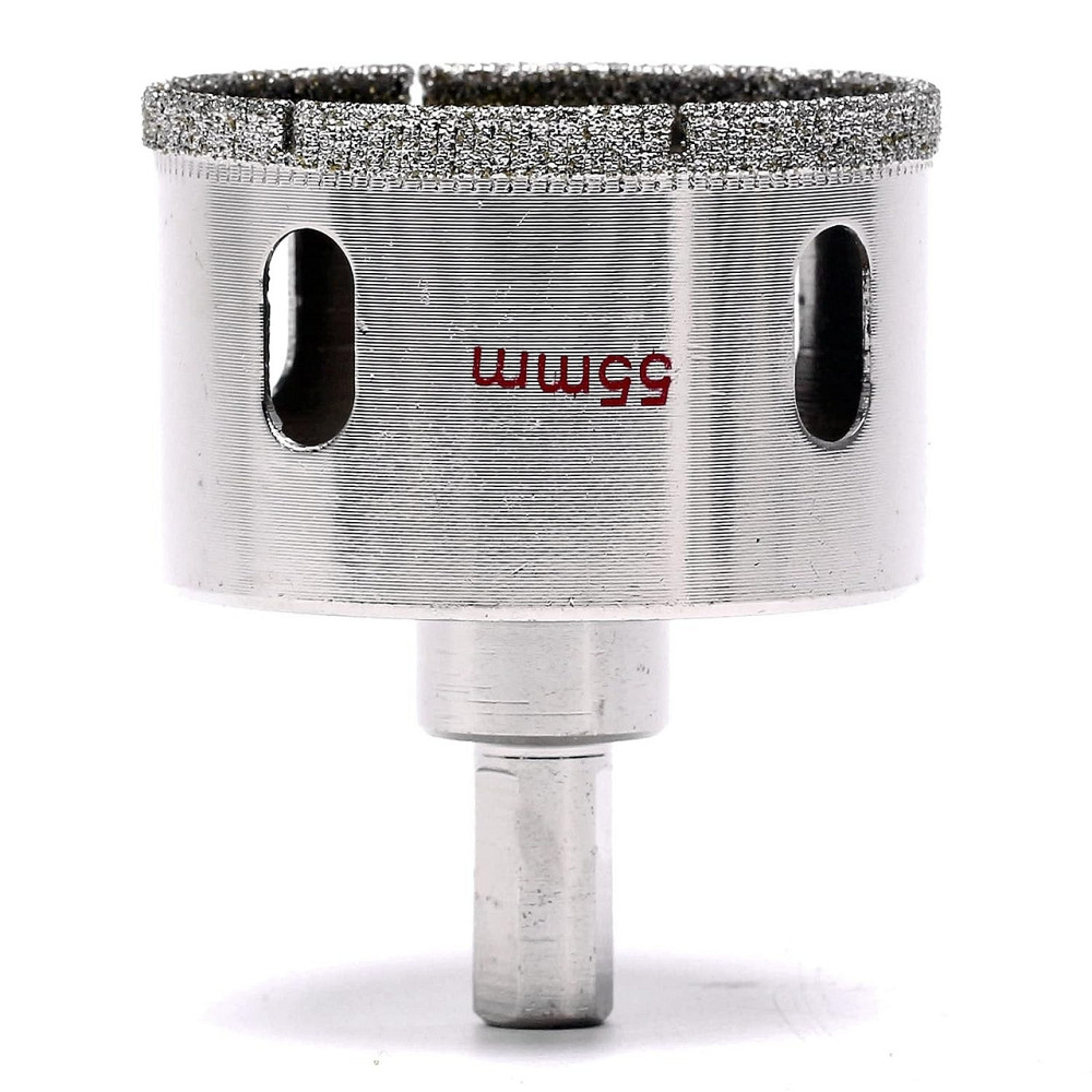 Алмазні коронки, коронки для плитки, коронки для розеток, коронки по керамограніту, коронки для плитки 55 мм (410859162) Київ - фото 2