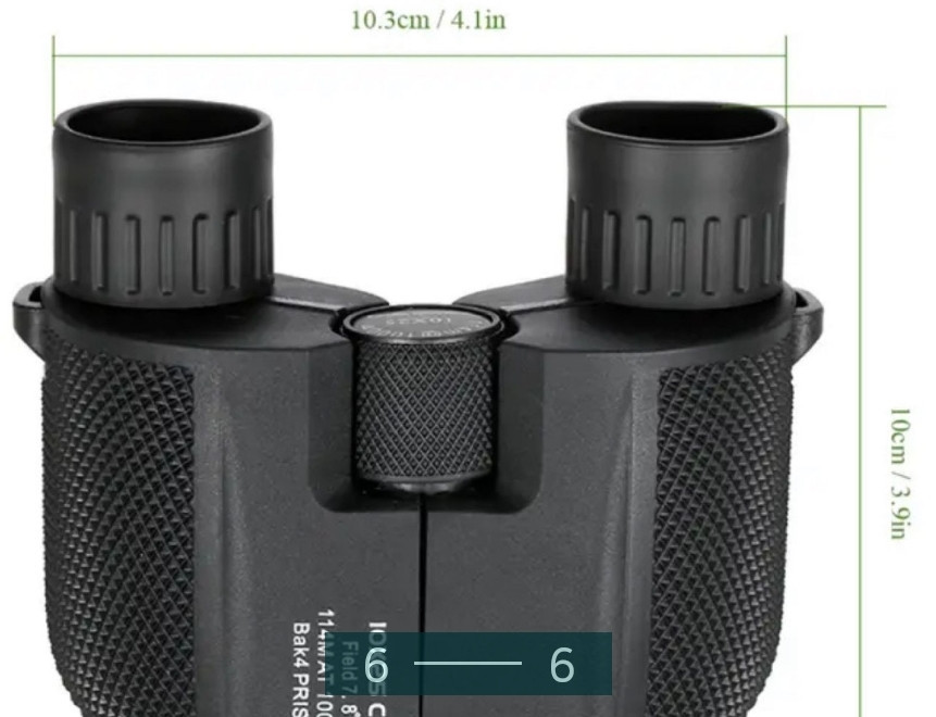 Професійний бінокль 10x25 з призмою BAK4 Київ - фото 1